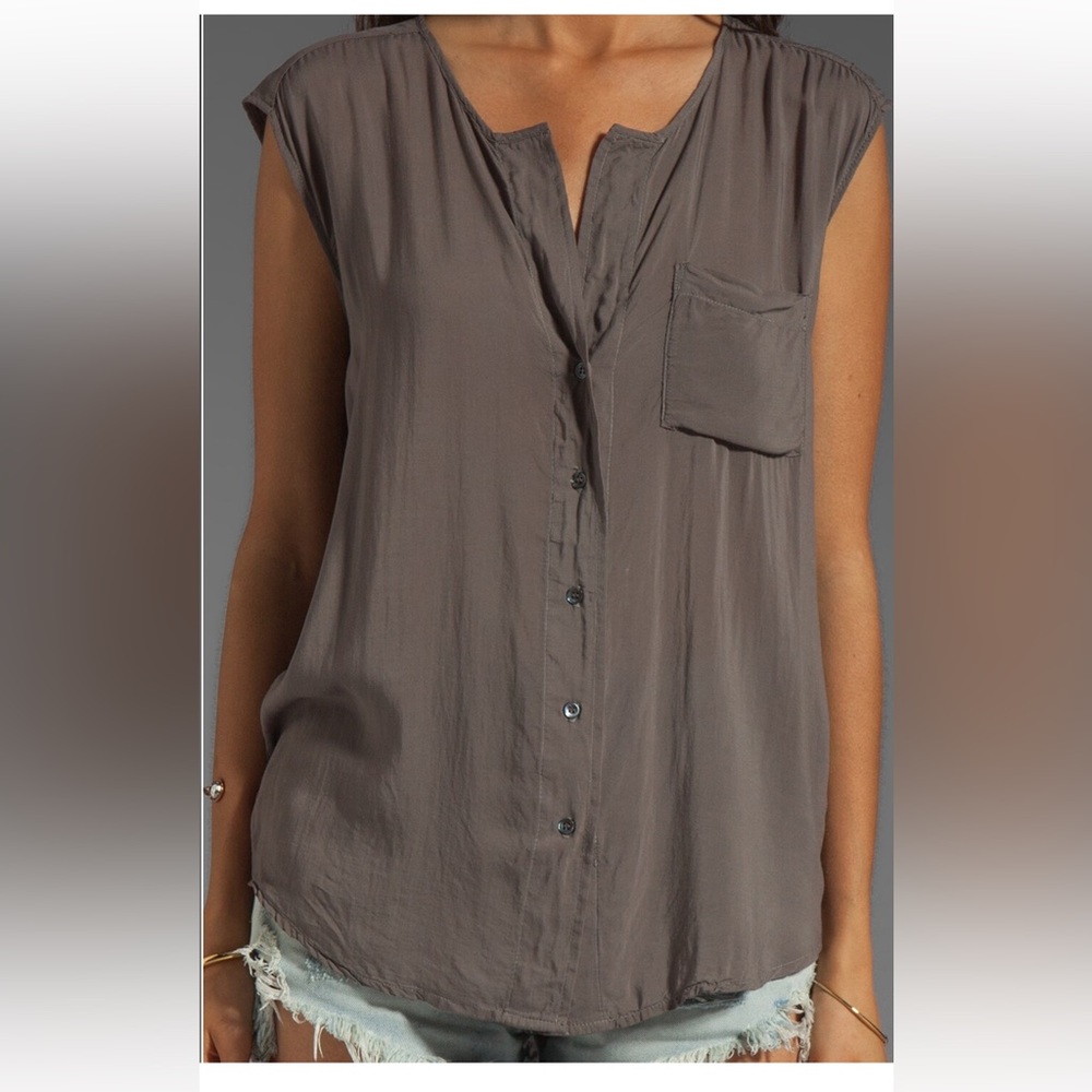 James Perse Soft Shell button up - Picture 3 of 7